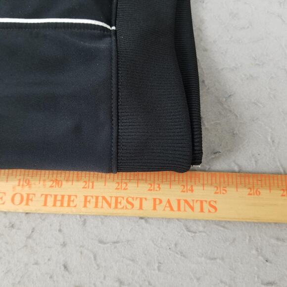 Adidas Track Suit Womens Large Black 3 Stripe Full Zip Jacket Pants Set Athletic - Picture 13 of 16